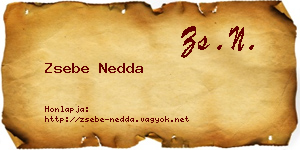 Zsebe Nedda névjegykártya